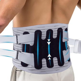 Back Brace for Lower Back Pain Relief With 5 Steel Stays,Breathable Mesh Lumbar Back Support Belt for Men and Women,Adjustable Back Support Belt for Heavy Lifting,Scoliosis,Sciatica and Work