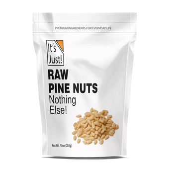 Just - Raw Pine Nuts (Pignolias), No PPO, Ideal for Pesto, Salads, Roasting (10oz)