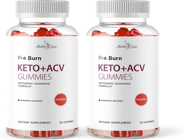 Pro Burn Keto ACV Gummies Weight Loss - 1500mg Once a Day, Strong Time Released Advanced Ketogenic Formula - Premium Apple Cider Vinegar Ketosis Shark Gummies (2 Pack) 60-Day Supply Tank