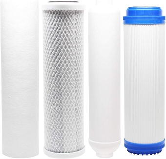 Replacement Filter Kit Compatible with Vertex PT - 4.0-5 RO System - Includes Carbon Block Filter, PP Sediment Filter, GAC Filter & Inline Filter Cartridge