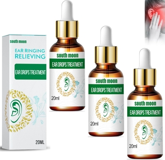 Tinnitus Relief for Ringing Ears, Natural Herbal Formula Ear Ringing Relief Drops, Tinnitus Oil Effectively Relieve Earache and Improve Hearing -3pcs