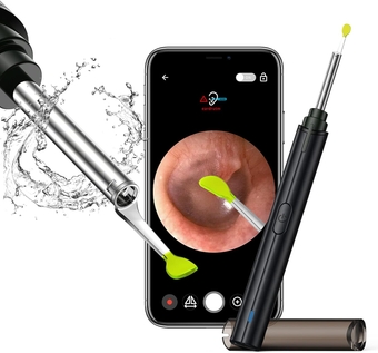 Ear Wax Removal,  Ear Cleaner Endoscope, Otoscope Ear Wax Removal Tool with 6 LED Lights and Camera for iPhone, iPad & Android Smart Phones, Smart Wireless WiFi Ear Scope