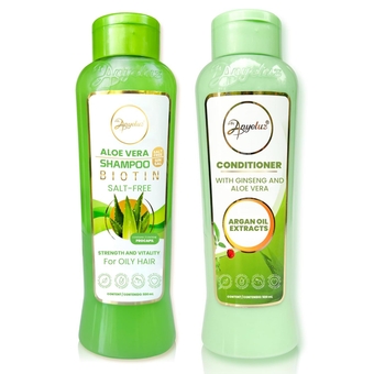 ANYELUZ Aloe Vera Shampoo and Conditioner | Provides Strength and Vitality to your Hair | Removes Excess Oil and Residues | for All Hair Types