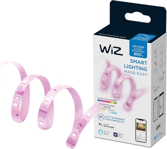 3FT RGB Wi-Fi LED Smart Color Changing Light Strip Extension - Connects to Your Existing 2.4Ghz Wi-Fi - Control App - Works with Google Home, Alexa and Siri Shortcuts