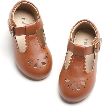 &  Toddler Little Girl Flat Oxfords Dress Shoes - Mary Jane Princess for Girl Party School Shoes.