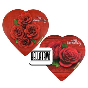 Valentine's Chocolate Candy Bundle. Include Two-2 Oz of Elmer Chocolates Heart-Rose Valentine's Boxed Chocolates. Plus Bellatavo Fridge Magnet. Assorted Chocolate Candy Truffles in a Heart Shaped Box.