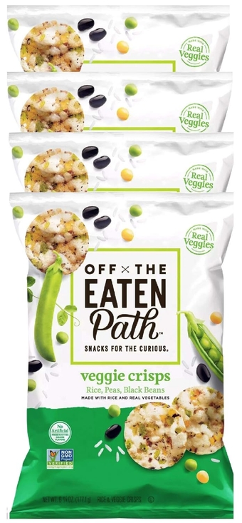 NEW Off The Eaten Path Veggie Crisps/Off The Eaten Chickpeas Made With Real Rice & Real Veggies - 6.25oz (Veggie, 4)