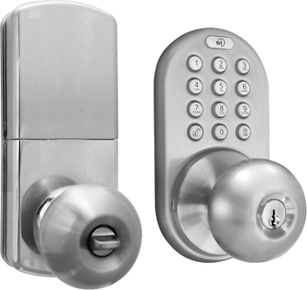 DKK-02SN Indoor Electronic Touchpad Keyless Entry Door Lock, Satin Nickel