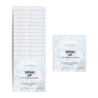 - Drink Up Facial Mask, Hydrating Mask, Sheet Masks with Aloe Vera Leaf Juice and Licorice Root, Face Mask Skincare Made with Tencel Fibers, Paraben-Free, Dry Skin, 15 Sheets