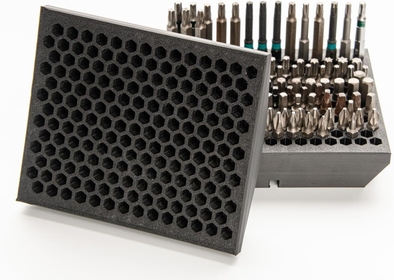 1/4" Hex Driver Bit Organizer Universal and Compatible with Milwaukee Packout 3 Drawer tool box