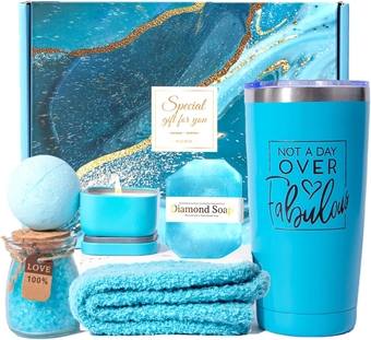 Christmas Gifts for Women, Relaxing Spa Gift Basket Set for Women, Unique Gift Ideas for Women, Birthday Gifts for Her