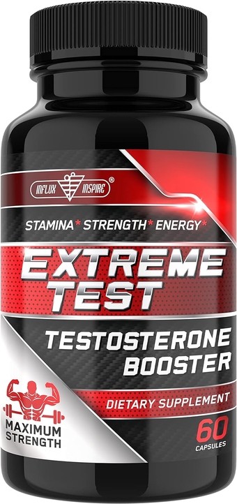 Testosterone Booster for Men - Test Booster for Stamina, Endurance & Strength - 60 Capsules