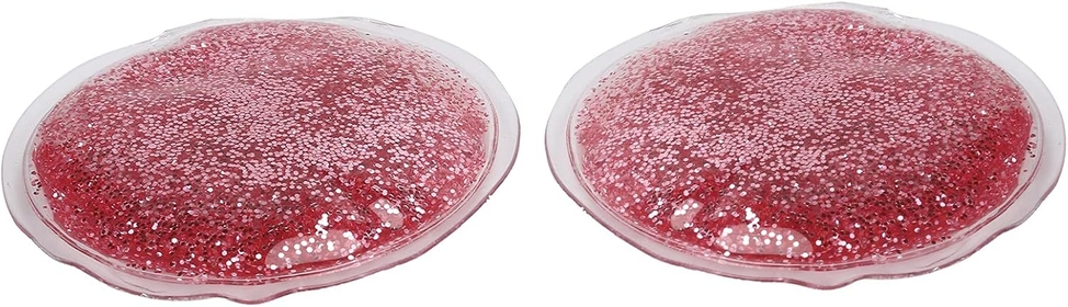Eye Pads,Reusable Under Eye Patches,2 Pcs Gel Ice Pack Reusable Cooling Gel Eye Ice Pack,Round Hot Cold Compress Therapy Pain Fatigue Relief Redness,Eye Relax,Wisdom Teeth