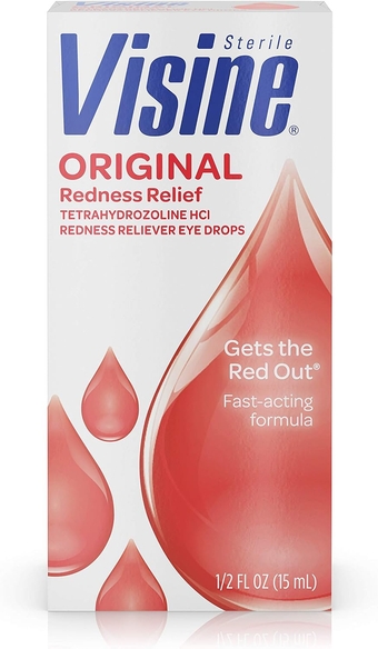 Original Redness Relief Eye Drops to Help Relieve Red Eyes & Eye Irritation, 0.5 Fl Oz (Pack of 4)