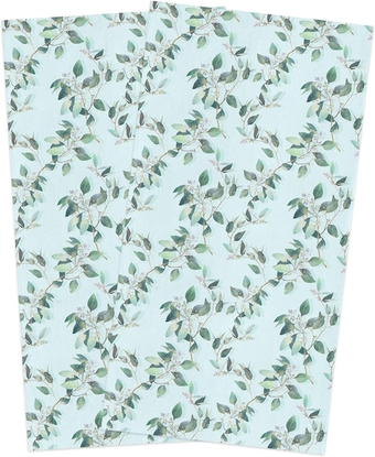 Hand Towels Pack of 2, Botanical Prints Wildflower Prints Floral Kitchen Towels, Absorbent Quick Drying Microfiber Cleaning Cloth, 18x28Inch Dish Towels for Cleaning, Drying Dishes