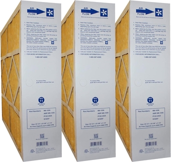 M8-1056 20x25x5 (Actual Size: 20-1/4 x 25-3/8 x 5-1/4) Amana & Five Seasons MERV 11 Media Filter (3 Pack)