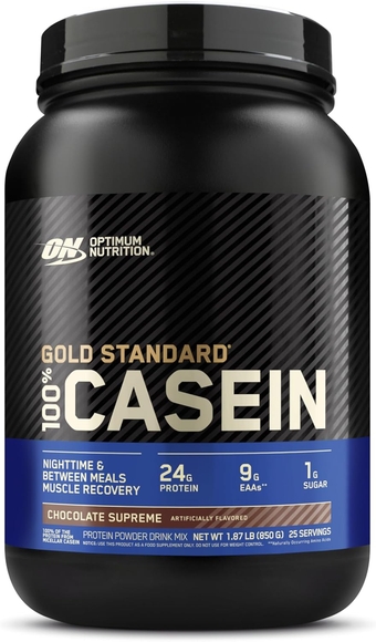 Gold Standard 100% Micellar Casein Protein Powder, Slow Digesting, Helps Keep You Full, Overnight Muscle Recovery, Chocolate Supreme, 2 Pound (Packaging May Vary)