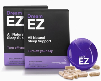 Dream  Natural Sleep Aid with 100% Valerian Root and Lemon Balm | Sleeping Pill | 10MG Melatonin | Non-Habit Forming | Chamomile & Magnesium (24)