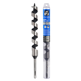 1-Inch x 12-Inch Auger Drill Bit for Wood, Hex Shank 3/8-Inch One Piece, Ship Auger Long Drill Bit for Soft and Hard Wood, Plastic, Drywall and Composite Materials