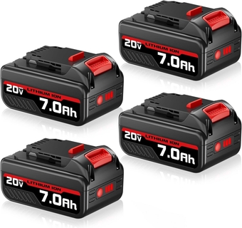 7000mAh Replacement for Dewalt 20V Battery Lithium ion MAX DCB204 DCB206 DCB200 DCB203 DCB181 DCB180 Compatible with DCD/DCF/DCG/DCS Series,4-Pack