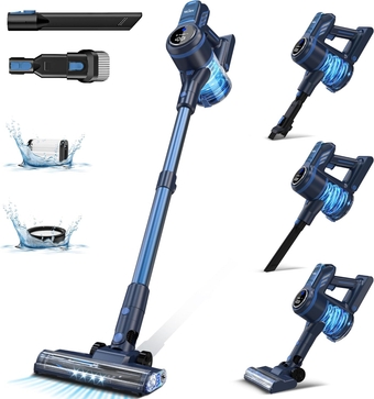 Vacuum Cleaners for Carpet, Vacuum Cleaner Lightweight Stick for Home, Powerful Suction, Rechargeable Cordless, for Pet Carpet and Floor, 7 * 2200 mAh Battery, 25Kpa Suction
