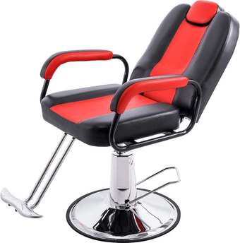 Deluxe Reclining Barber Chair with Heavy-Duty Pump for Beauty Salon Tatoo Spa Equipment Style A