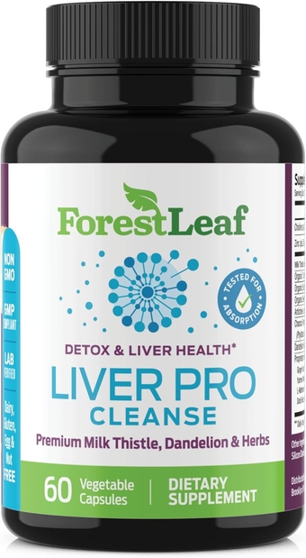 Liver Detox Cleanse - Liver Cleanse Detox & Repair - Fatty Liver Repair Liver Supplement with Milk Thistle, Dandelion Root Extract & Herbs - Prohepatic Liver Support Supplement (60)