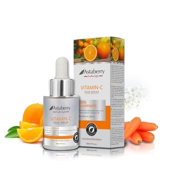 Vitamin C Face Serum – Anti Aging Facial Serum with Vitamin C, Vitamin E, Hyaluronic Acid, Niacinamide, Panthenol – Brightening Serum for Dark Spots, Fine Lines & Wrinkles