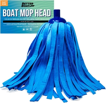 Large Mop Head Replacement Refill Synthetic Wet Chamois Mop Head  Cleaning Products Wash Mop for Deck, Floor, Home, Auto Car and RV with No Streaks or Fiber Cloth Lint Shammy Mop Head