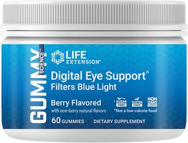 Gummy Science Digital Eye Support - Lutein & Zeaxanthin Supplement for Eye Health Care - Marigold Extract Berry Flavor Gummies - Gluten Free, Non-GMO, Sugar Free, Vegetarian - 60 Count