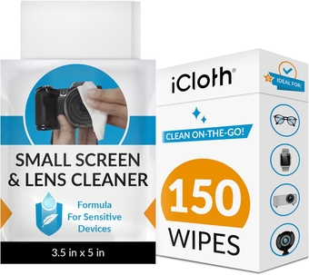 Lens Cleaning Wipes Safe for All Screens, Electronics & Glasses. Streak & Lint Free, Individually Wrapped, 1 Wipe Can Clean Camera, Smartphone, and Pair of Glasses (150 Wipes)