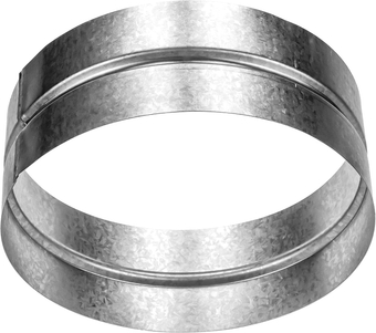 Female Fit 8" Inch Metal Vent Duct Connector - Vent Extension - Galvanized Metal Pipe Connection - 8 Inch Dryer Vent Coupler - Metal Dryer Pipe Coupling - Rigid 8" Inch Metal Hose Extension