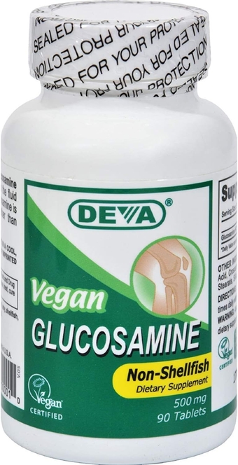 Deva Vegan Glucosamine - Non Shellfish - 500 mg - for Joint Health - Gluten Free - 90 Tablets (Pack of 2)