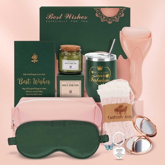 Valentines Day Gifts for Her, Gifts for Mom Birthday Gifts for Women, Unique Gift Ideas for Women, Sister, Friends, Coworker, Daughter, Relaxing Spa Gift Basket Set