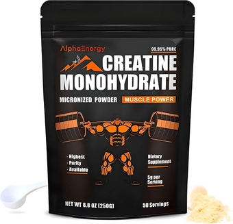 Creatine Monohydrate Powder - Micronized Creatine Monohydrate - Creatine Micronized Powder -Unflavored- 5g (5000mg) of Creatine Powder per Serving, Gluten Free (250 Grams - 8.8 oz)
