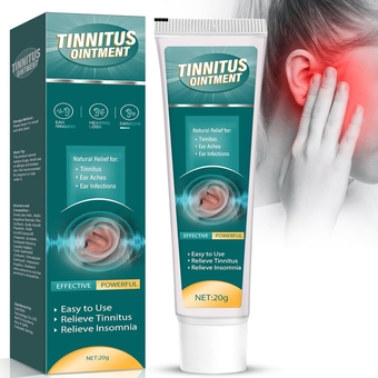 Tinnitus Relief for Ringing Ears, Natural Herbal Formula Ear Ringing Relief Cream, Effectively Relieve Earache and Improve Hearing