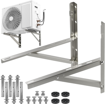 Wall Mounting Bracket for Outdoor Ductless Condenser 9000-27000 Btu, Universal Mini Split Heat Pump Systems Stainless Steel Support Brackets