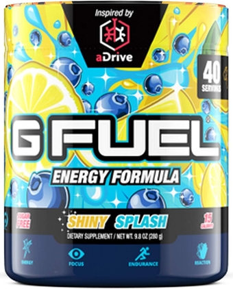 aDrive Energy Powder, Sugar Free, Clean Caffeine Focus Supplement, Water Mix, Blueberry & Lemonade Flavor, Focus Amino, Vitamin + Antioxidants Blend, aDrive - 9.8 oz (40 Servings)