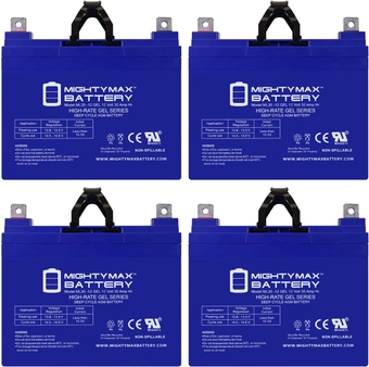 12V 35AH Gel NB Replacement  Compatible with Solar Energy Storage - 4 Pack