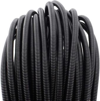 50 FT 1/4” Wire Loom Split Tubing Auto Wire Conduit Flexible Cover | High Temperature Heat Resistant -40F to 257F | Plastic Cover for Electrical Wires & Cables