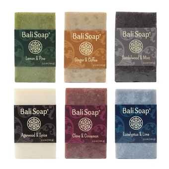 - Masculine Collection Natural  Bar Gift Set, 6 pc Variety Pack, Lemon-Pine, Ginger-Coffee, Sandalwood-Mint, Agarwood-Spice, Clove-Cinnamon, Eucalyptus-Lime 3.5 Oz each