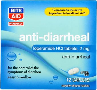 Anti-Diarrheal Caplets - 12 Count - 2 mg Loperamide Hydrochloride | Easy-to-Swallow Anti-Diarrhea Pills | Diarrhea Medicine Adults | Upset Stomach Relief | Control Symptoms of Diarrhea