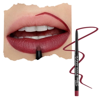 Designer Liner Lip Pencil, Matte Garnet-Maroon Lip-Liner Pencil and Lip-Liner Sharpener, ‘Get the Look’