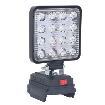 Cordless 18V LED Work Light, Lithium Battery Powered Super Bright Outdoor Security Lamp, LED Flood Light, Floodlight, for BL1830 1840 1850