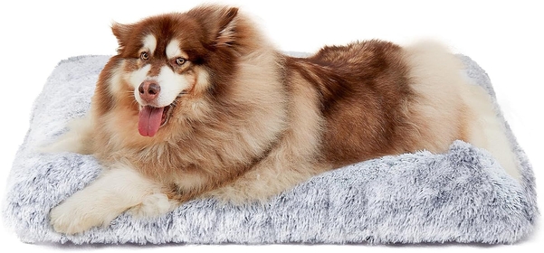 Fluffy XXL Dog Crate Pad, Plush Faux Fur Dog Bed for Extra Large Dogs, Calming Anti Anxiety XXL Dog Bed for Crate, Washable Soft Warm Dog Crate Mat with Non-Slip Bottom