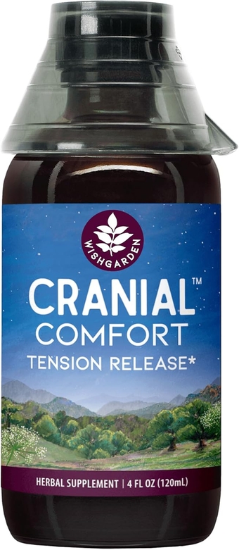 Herbs Cranial Comfort - Plant-Based Herbal Supplement with White Willow Bark Extract, Lavender & Scullcap Supports Release of Head, Neck & Shoulders Tension, Stress & Muscle Tension, 4oz