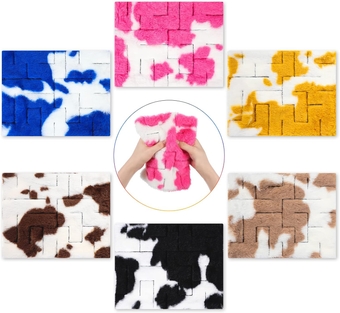 6 Pieces Marble Maze Mat Sensory Fidget Stress Relief Toys Calming Toys Anxiety Relief Toys Relieve Anxiety for Teens Adults, Relax and Improve Focus for School Classroom (8.6 x 6 Inch)