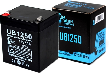 Replacement for ADT Security Alarm Safewatch Pro 3000  - Replacement UB1250 Universal Sealed Lead Acid  (12V, 5Ah, 5000mAh, F1 Terminal, AGM,SLA) - Includes TWO F1 to F2 Terminal Adapter