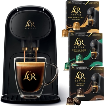 Barista System Coffee and Espresso Machine with 30ct Coffee Artists Variety Pack